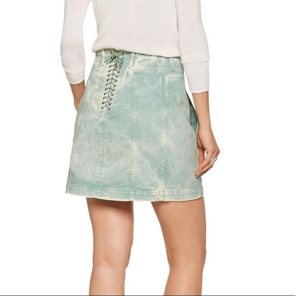 SOLD Roberto Cavalli Lace-up Denim Mini Skirt - Picture 7 of 7